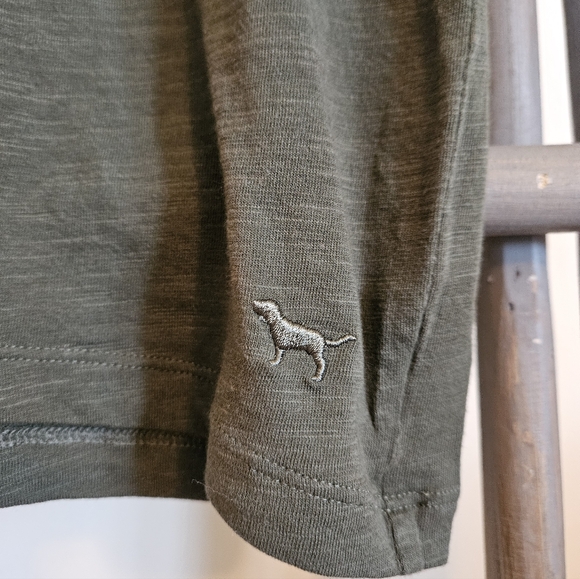 VS PINK Olive Green V-Neck T-Shirt - Picture 2 of 6